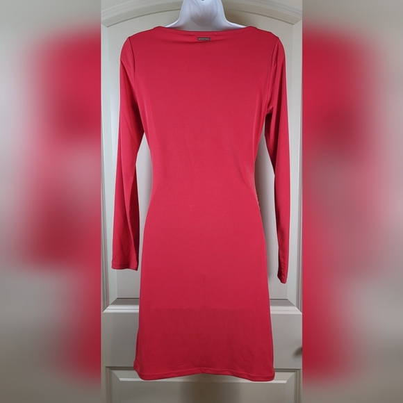 MICHAEL MICHAEL KORS Womens Coral Ruched Bodycon Dress - Size S (NWT) - Picture 7 of 11